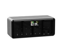 ISDT MASS2 Station d'alimentation de bureau, 8 ports, 200 W, 6 C + 2 A, contrôle de l'application, allocation d'énergie intelligente, écran de contrôle, refroidissement actif