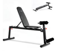 ISE Banc de Musculation Réglable 3-EN-1 Dossier Inclinable 5 Positions, Banc Plat/Banc Lombaire Multifonctionnel Banc Abdominaux pour Jambes, Banc Musculation Pliable Solide Capacité 150KG à Domicile