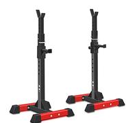 ISE Cages de Squat, Chandelles Musculation, Cage de Squat, Supports de Squat Réglable, Squat Rack Musculation Avec Barre de Support,Chandelle Musculation, Fitness Multifonction, Robuste Capacité 200KG