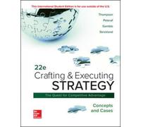 Ise Crafting & Executing Strategy: Concepts And Cases