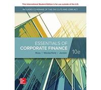 ISE Essentials of Corporate Finance – McGraw-Hill Education