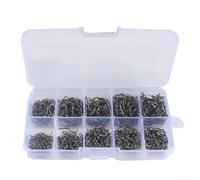 Ise-Ni 3-12# Lot de 500 hameçons de pêche avec trous pour la pêche à la ligne (500 par boîte)