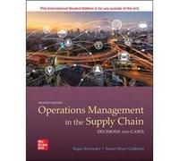 ISE OPERATIONS MANAGEMENT IN THE SUPPLY CHAIN DECISIONS CASES by Susan Goldstein Susan Goldstein (Auteur)