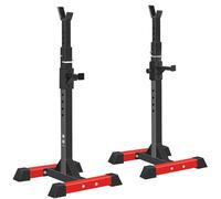 ISE Rack Musculation Multifonction, Squat Rack Adjustable, Rack Squat, Chandelle Musculation 16 Position Hauteur Réglable, Avec Support Barre Super Stabilité, Fitness à Domicile, Capacité Elevée 200KG
