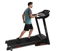 ISE Tapis de Course Inclinable Automatique Pliable, Tapis Course Electrique Motorisé 735W, Tapis de Marche 16KM/H Ecran LCD&12P, Tapis de Sport Fitness Course, Tapis Roulant Bluetooth à Domicile