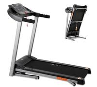 ISE Tapis de Course Inclinable Pliable, Tapis de Marche Inclinable Pliable Motorise Puissant, Tapis de Parcours Professionnel 12P/14KM/H, Tapis Marche Inclinable avec LCD, Tapis Course Compact