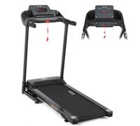 ISE Tapis de Course Pliable Electrique Professionnel, Tapis Roulant Electrique Moteur2,0 HP, Vitesse Réglable, Écran LED, Treadmill 12 Programmes, Tapis de Marche Pliable Maison, Tapis de Sport Course