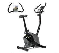 ISE Vélo d'Appartement Magnétique Ergomètre Ecran LCD, Exercise Bike, Velo Appartement avec 8 Niveaux de Résistance Réglables, velo d appartement Fréquence Cardiaque, Hauteur d'Assise Réglable