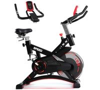 ISE Velo d appartement, Ergonomie Cardio-Training, Exercise Bike, Velo Appartement Fitness, Multifonction Ecran/Impulsion, Selle&Guidon Hauteur Réglable, Vélo d'Appartement&Vélo Appartement Intérieur