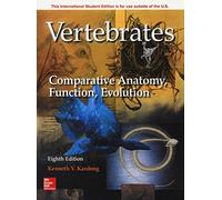 ISE Vertebrates Comparative Anatomy Function Evolution by Kenneth Kardong Inconnu (Auteur)