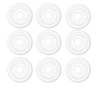 iSecur Lot de 9 autocollants avec alarme sécurisée Ø 4 cm pour l'extérieur | Lot de 9 autocollants « Achtung Objekt besitzt » - Diamètre : 4 cm - Autocollant extérieur pour fenêtre et porte - Résistant