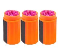 ISEEKLIKE Stormproof Lot de 60 allumettes étanches pour l'extérieur 40/60/80/100 pièces pour allume-feu d'urgence avec récipient pour camping