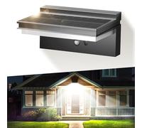iseeway Lampe Solaire Extérieur Détecteur de Mouvement, 4400mAh 1500 LM Très Lumineux Lumière Murale Extérieure, Étanche IP65 Applique Solaire Exterieur 4 Modes pour Jardin, Garage, Blanc Froid