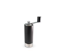Peugeot Moulin à sel Isen à manivelle - Réglage U'Select, Bois/Inox, Noir mat, 18 cm