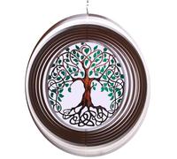 ISEO Éolienne Arbre de Vie pour Cour et Jardin, Ornements en métal pour décoration de Jardin, éolienne extérieure, Cadeaux d'arbre de Vie, décoration de Jardin extérieur, décoration Murale Arbre de