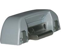 Iseo - Gache seule reglable pour profil aluminium-coloris alu - Finition.Blanc -