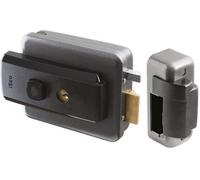 ISEO Serrure électrique 12 V à appliquer - Ouverture extérieure - ON-OFF - Bouton poussoir - 1 unité