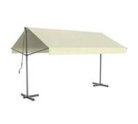 Concept Usine Store banne ISEO Double pente manuel 4 x 3 m – toile 100% polyester beige, sans coffre