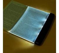 Iseuj Home Lampes plates pour lire au lit la nuit avec lumière LED claire, marque-pages pour la lecture, éclairage pour la lecture, panneau d'éclairage, plaque, lampe de bureau sans fil (Noir)