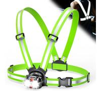ISEYOU 800LM Lampe Running, 6 Modes Lampe Course a Pied avec Réglable à 45°, Étanche IPX5 Rechargeable Lampes Pectorale Running pour Jogging/Promenade/Sports Extérieur, Autonomie 4-25H