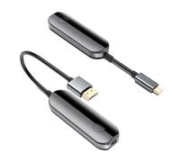 iShare Pro Kit émetteur et récepteur HDMI sans fil 2K Screaming Netflix, Amazon Video vers TV, synchronisation vidéo HD et audio, adaptateur sans fil USB C HDMI pour iPhone 15, iPad Pro, MacBook