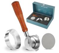 ISHEWUDU Portafilter sans fond 54 mm avec double écran à palets compatible avec la série Sage Breville Barista et entonnoir doseur compatible avec Barista Express Comprend un coffret cadeau triple