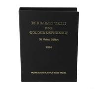 Ishihara - Livre de daltonisme professionnel, 38 plaques pour dépistage des carences de couleur et optométrie, livre professionnel de différences de couleur pour rouge-G