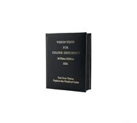 Ishihara Livre de test de daltonisme 38 plaques, outil de dépistage de la vision optométrie pour examen professionnel des yeux et permis de conduire