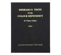 Ishihara - Livre de test d'optométrie optique ophtalmique à 38 plaques, livre de test de déficience de couleur pour conducteur d'école
