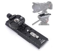 iShoot Adaptateur de Plaque caméra avec convertisseur Pince panoramique pour Arca Fit Plaque à dégagement Rapide Compatible Manfrotto 500 700, Sachtler FSB, DV 2/8/10SB/10, ACE XL tête Fluide trépied
