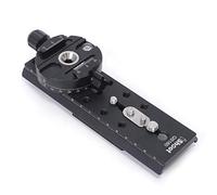 iShoot Adaptateur de plaque caméra convertisseur pince panoramique pour Arca-Swiss Fit plaque à dégagement rapide compatible Manfrotto 500 700, Sachtler FSB, DV 2/8/10SB/10, ACE XL tête fluide trépied