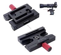iShoot Adaptateur de Serrage à dégagement Rapide Compatible avec Plaque Arca-Swiss Fit Plate et Manfrotto 200PL/410PL, Compatible avec Sachtler 6T/8T/10T/DV8 3+3/DV8 5+5/DV10 3+3/DV10 5+5 Tête Fluide