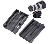 iShoot Adaptateur de serrage à plaque à dégagement rapide, compatible avec la tête fluide Manfrotto 50 mm, convertit la plaque QR-Plate Arca-Swiss Fit de 39 mm en pince de tête hydraulique Sachtler