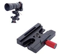 iShoot Adaptateur de serrage convertisseur de montage, conversion Arca-Swiss Fit plaque à dégagement rapide 200PL/410PL en pince de trépied RC4, compatible avec tête sphérique de trépied Manfrotto