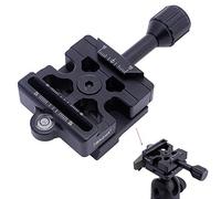 iShoot Adaptateur de tête de trépied à dégagement rapide pour conversion de plaque Arca-Swiss à dégagement rapide en pince à rotule Manfrotto RC2, compatible avec Manfrotto 200PL / 410PL