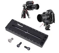 iShoot Lot de 2 supports de fixation en forme de L pour trépied compatible avec grand appareil photo Nikon D6 D5 D4 D3 D3S D3X D2X D2H D1 D1X D1H Canon 1DX II 1DX 1Ds et Arca