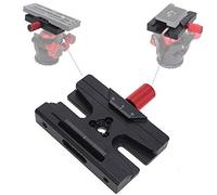 iShoot Pince Adaptateur Compatible avec Plaque de dégagement Rapide d'Arca-Swiss Fit 200PL 410PL&ARCA Fit Tête de trépied Gitzo GH 1780 2780 3780 Manfrotto MH 490 492 494 496 498 054 055 057 MHXPRO