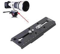iShoot Plaque de dégagement rapide pour appareil photo avec support QR compatible avec trépied Fluid Head Manfrotto 500 Series, DV2/DV8/DV10SB/DV12SB, V14/V18/ACE XL Series