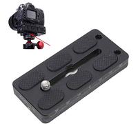 iShoot Plaque de dégagement rapide pour grand corps de caméra avec poignée de batterie, compatible avec Canon EOS 1D 1Ds 1DX Series, Nikon D1 D2 D3 D4 D5 D6 Series et Arca-Swiss Fit Trépied à rotule