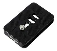 iShoot Plaque de dégagement rapide QS-60 pour appareil photo avec vis de 6,35 mm compatible avec trépied Arca-Swiss Fit, tête panoramique, tête panoramique