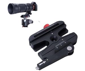 iShoot serrer Adaptateur convertisseur à Levier Long autobloquant avec Bouton Finement réglé, Compatible avec Manfrotto 200PL et Arca-Swiss Fit Plaque de dégagement Rapide caméra et tête trépied
