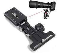 iShoot Support de mise au point long pliable en métal pour objectif téléobjectif avec support de fixation à baïonnette et plaque à dégagement rapide compatible avec trépied Arca-Swiss Fit