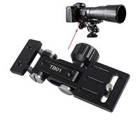 iShoot Support de support rétractable entièrement en métal pour objectif téléobjectif avec protection à baïonnette, vis de 6,35 mm, IS-TB01