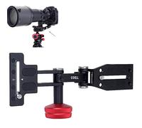 iShoot Support de téléobjectif Portable Pliable pour Objectif Longue Mise au Point Objectif Zoom, Plaque de dégagement Rapide Appareil Photo 2en1 pour Manfrotto 200PL et Arca-Swiss Fit Trépied rotule