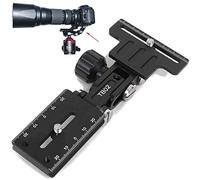 iShoot Support rétractable en métal pour Appareil Photo et téléobjectif, Support de Mise au Point Longue Zoom, avec Plaque à dégagement Rapide pour Pince à tête trépied Arca-Swiss Fit