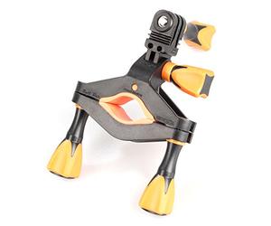 iSHOXS BigBar Bike Mount | Vélo Fixation | Compatible avec GoPro et à Toutes Les Caméras d'action | Support Guidon et Tube de 22 et 24mm pour Un Montage Rapide et sécurisé