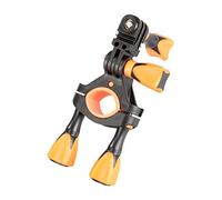 iSHOXS Bike Mount Support de Guidon pour GoPro, DJI, Insta360 et caméras d'action | Support pour vélo, Moto, e-Bike | Serre de 18 à 28 mm | Inclus Extensions et Accessoires
