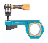 iSHOXS BullBar 3D 34 | Support en Aluminium pour caméra d’Action | Réglage 3D Ultra Stable | pour vélo électrique, VTT et Outdoor | Tubes 30-34 mm | Compatible GoPro, DJI, Insta360 | Bleu
