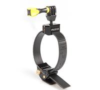 iSHOXS Proflex Support Action cam | Fixation Stable Anti-Vibrations & Montage Rapide | Compatible GoPro, DJI, Insta360 | Ø 40-140 mm | Tubes Ronds/ovales MTB, Moto & Off-Road | Noir