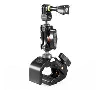 iSHOXS Shark Prox Support universel (plage de serrage 28-65 mm) avec Small Grab Pro 40 pour caméras de sport et d'action - Noir